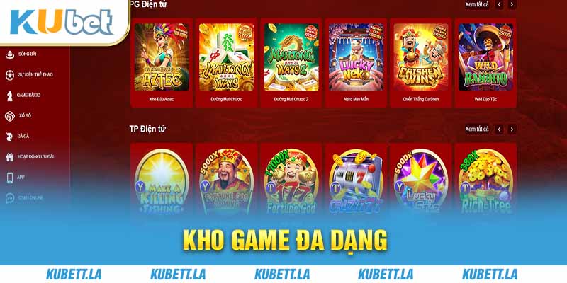 Kho game đa dạng